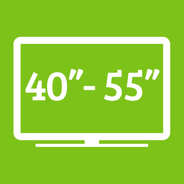 Televisores entre 40