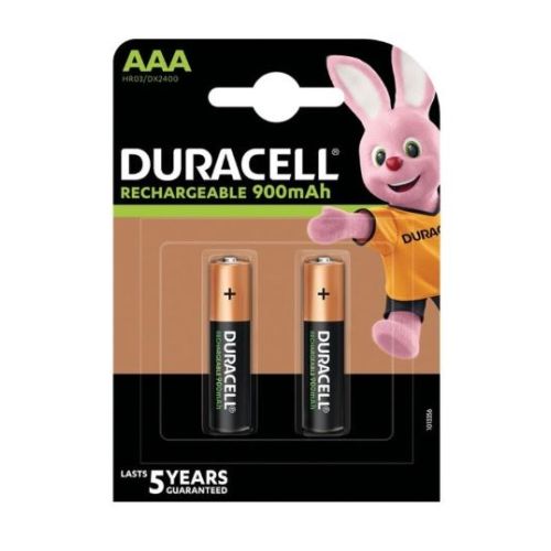 PAQUETE 2 PILAS DURACELL AAA (LR03) B2 STAY CHARGE 900 mAh