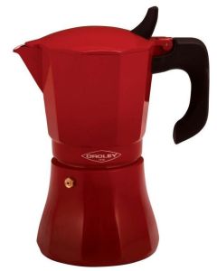 CAFETERA OROLEY INDUCCIÓN PETRA 6 TAZAS ROJA
