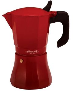 CAFETERA OROLEY INDUCCIÓN PETRA 9 TAZAS ROJA
