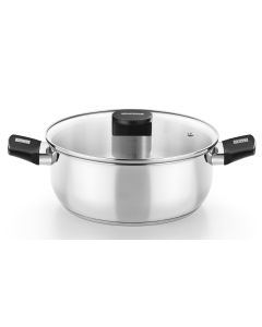 CACEROLA MONIX ELITE 24CM CON TAPA VIDRIO (M240324)