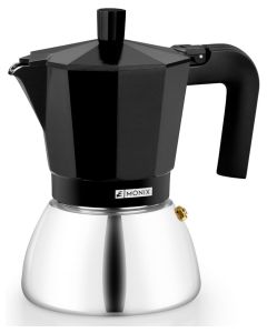 CAFETERA MONIX INDUCTION INOX NEGRA 9T (M863009)