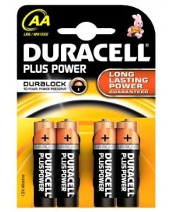 PAQUETE 4 PILAS DURACELL PBA AA (LR06) K4 